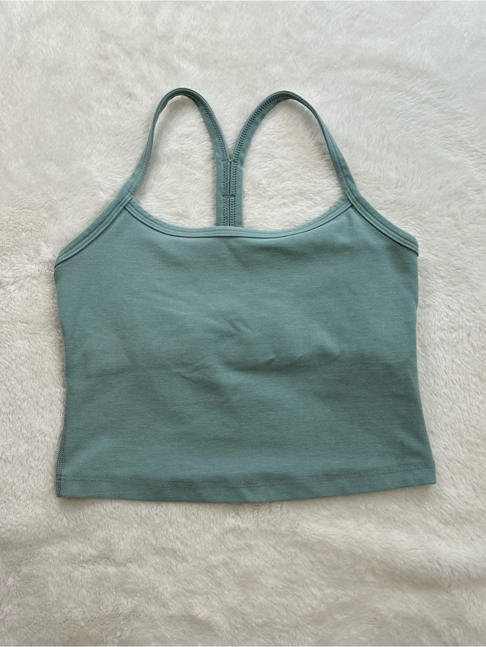 Beyond Yoga Spacedye Crop Tank - Minty Slate Heather - Size XS